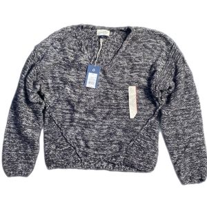 Universal thread, womens, multiple sizes, gray cropped v-neck knit sweater, NWT